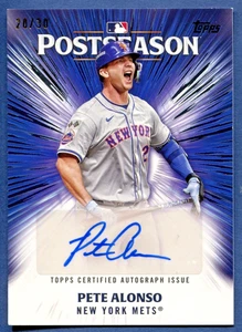 2025 Topps Series 2 Pete Alonso Postseason Auto #PPA-PA 20/30 - UNIFORM # - Picture 1 of 2