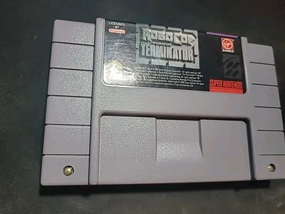 Robocop vs Terminator (Super Nintendo SNES) Authentic Cart Only Tested & Working - Image 1 of 2