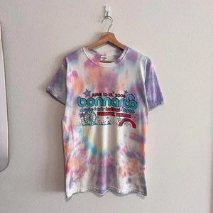 Vintage Bonnaroo Festival Concert Tour Kanye West Metallica 2008 Tie Dye T Shirt - Picture 1 of 7