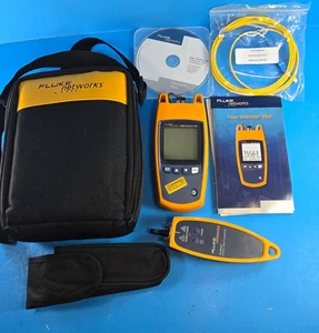 Medidor de fibra Fluke Networks Fiber OneShot FOS PRO SM con Visifault ¡Impecable! - Imagen 1 de 6
