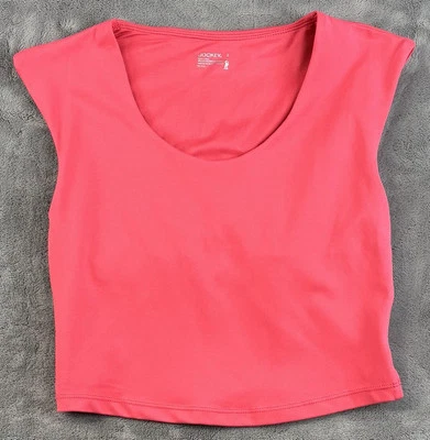 Jockey Sport Cropped Sleeveless Workout Coral Top Size Small NWOT  - Image 1 of 4