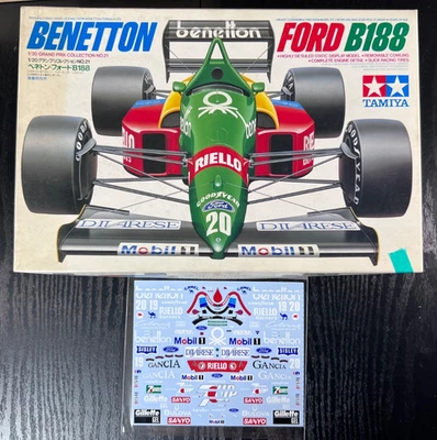 TAMIYA 1/20 BENETTON FORD B188 articolo 24021 con DECALCOMANIE NUOVE dal Giap... - Immagine 1 di 4