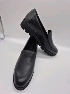 Vionic Womens Shoes Size 7.5 Kensley Slip On Loafer Black Leather Comfort (235) - Picture 1 of 11