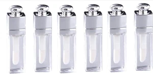 Puryupearl 6 Pcs 3Ml Empty Lip Gloss Tubes Containers Clear Refillable Lip Ba... - Picture 1 of 12