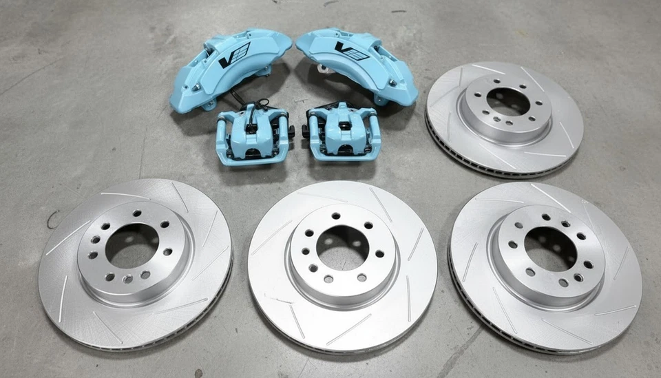 Cadillac Escalade Brembo Tahoe Denali Yukon Silverado Calipers Front Rear Rotors - Image 1 of 4