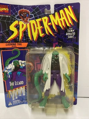 Figura animada de lagarto cola de amarre Spider-Man 1994 de colección Toy Biz leer Foto 1 de 4