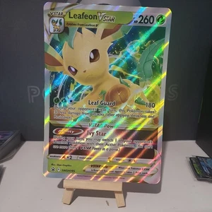 Pokemon Card Leafeon VSTAR SWSH195 Jumbo Size Black Star Promo Near Mint - Picture 1 of 2