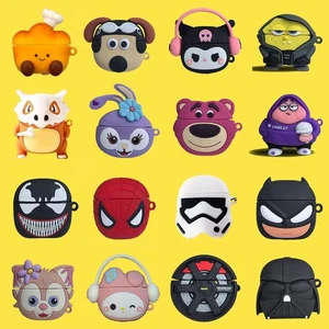 Joli étui d'écouteurs en silicone de dessin animé pour Airpods 4 Pro 2 housse pour Airpods 1 2 3 - Photo 1 sur 37