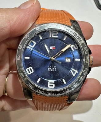 Men's Tommy Hilfiger Watch Orange Silicone Wristband TH-1985 5ATM Water Resist - Image 1 of 4