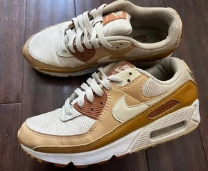 Nike Air Max 90 Womens Sz 7 Caramel W Oatmeal/Tawny/Chutney/Twine CZ3950-101 - Picture 1 of 6