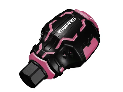 ENGINEER DZ-90P STUBBY Drive, 6.35mm Hex, Black Pink Series, Compact Hand Tool - Image 1 of 4