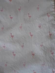 PR.Ralph Lauren KÖNIG KISSENBEZÜGE TROPISCH rosa Flamingos auf weißer Baumwolle RAR - Bild 1 von 5