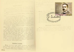Latvia 2023 (04) Latvian linguist Janis Endzelins - 150 (unaddressed FDC) - Picture 1 of 1