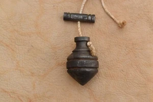 Vintage collectible iron leveling plumb bob rustic tool salvage farm barn decor - Picture 1 of 7