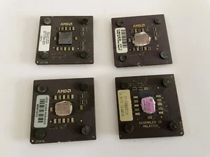 Lot of 4x AMD Athlon & Duron Ceramic CPUs – Used Vintage Processors for Gold Rec - Picture 1 of 4