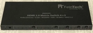 FeinTech VMS04201, HDMI Matrix Switch 4x2, Audio Extractor, Scaler, Ultra-HD - Bild 1 von 9