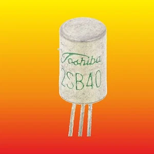 2SB40 VINTAGE TOSHIBA GERMANIUM PNP TRANSISTORS 80mW 0.1A ~2N73 2N74 2N75 - Picture 1 of 2