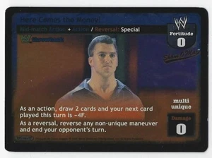Here Comes the Money! Throwback Foil Shane O'Mac WWE WWF Raw Deal card game ccg - Picture 1 of 3
