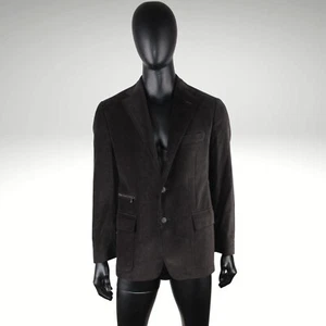 CORNELIANI ID IDENTITY Men's Brown Velvet Suit Jacket Blazer Coat 48 6 R 38'' - Picture 1 of 24