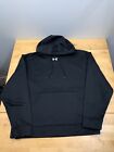 Under Armour Black Hoodie M Solid Logo Casual Activewear Gym #5373