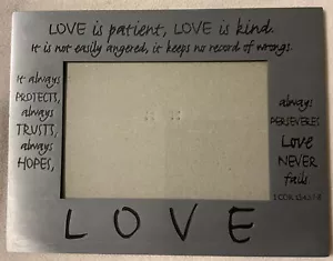 Picture Frame With “love” Bible Verse From I Cor. 13 - Picture 1 of 6