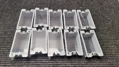 Caja de 10 -CANTEX Plástico Antiguo Trabajo Interior Pared Caja Eléctrica Montaje Foto 1 de 4