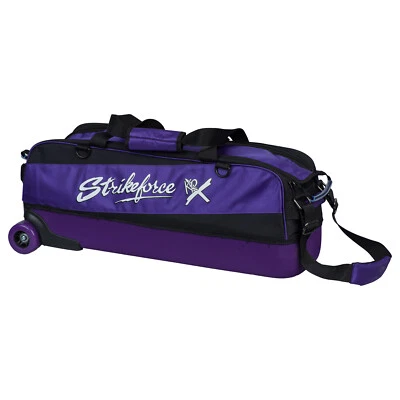 KR Strikeforce Fast Slim Triple Purple 3 Ball Tote Bowling Bag