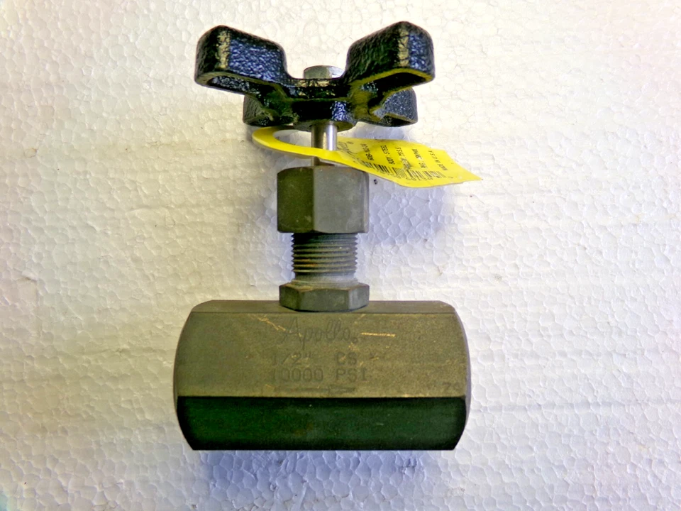 Apollo 1/2" FNPT Carbon Steel Bar Stock Globe Valve 60B-103-24 Hydraulic 10K psi - Image 1 of 4