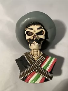 Emiliano Zapata Mexikanischer Führer Skelett Büste Bier Zapfhahn Halloween Breweriana 2008 - Bild 1 von 11