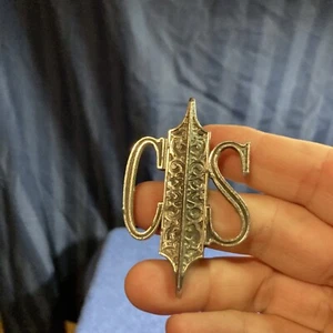 Vintage Silver  Olds Cutlass Supreme Silver Metal Emblem Nameplate.      R6 - Picture 1 of 6