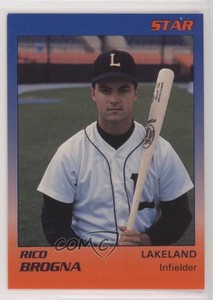 1989 Star Lakeland Tigers Rico Brogna #3 Rookie RC