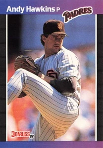 1989 Donruss #583 ANDY HAWKINS San Diego Padres - Picture 1 of 2