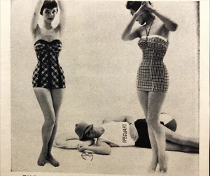 Ever-Float Safety Swim Suit Vintage Print Ad Helps You Stay Afloat - Picture 1 of 3