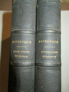 Vergleichende Geschichte der spanischen und französischen Literatur (1843) A.Puibusque. Mit dem Etikett - Bild 1 von 5