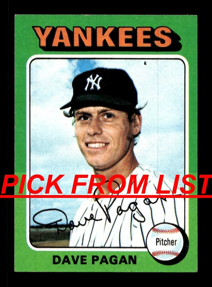 1975 Topps 353-659 EX/EX-MT Pick From List All PICTURED uu8 - Image 1 of 1