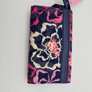 Vera Bradley Katalina Pink Sleek & Chic Geldbörse Münze für Geldbörse oder Rucksack Neu - Bild 1 von 9