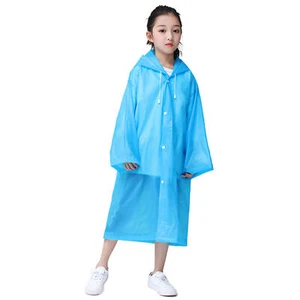Kids Rainwear Comfortable Waterproof Kids Outdoor Hooded Poncho Multifunctional - Picture 1 of 14