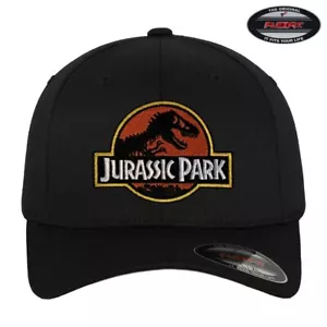 Cappellino da baseball Jurassic Park patch Flexfit con licenza ufficiale - Foto 1 di 4