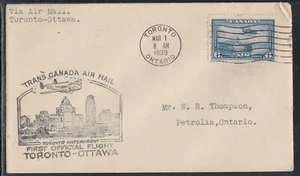 Canada FFC - Mar 1, 1939 Toronto to Ottawa, ON #2 - Picture 1 of 1