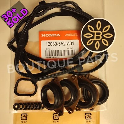 Genuine OEM Valve Cover Gasket Kit FULL SEAL SET for Honda Accord 2.4L CR-V TLX - Image 1 of 4