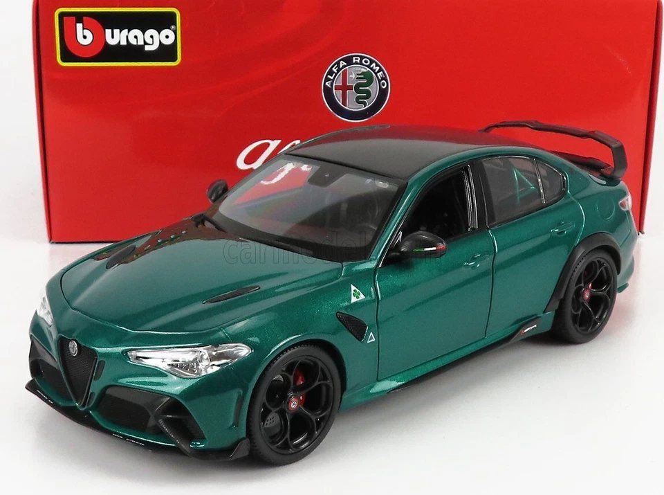 Burago BU01447 Alfa Romeo Giulia GTAm 1:18 Modellino Auto - Verde Montreal