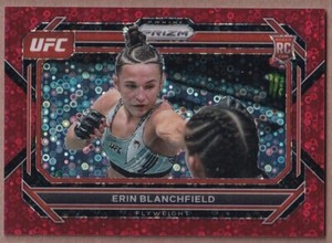 2023 Panini Prizm UFC Prizms Under Card Red #12 Erin Blanchfield RC /99