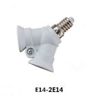 E14 To 2E14 Screw Light Bulbs Socket Double Fitting Lamp Adaptor Splitter Parts