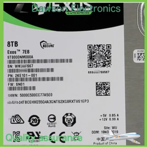 Seagate Exos 7E8 ST8000NM000A 6Gb/s 8TB 7.2K 256MB 3.5" SATA Hard Drive HDD New - Picture 1 of 2