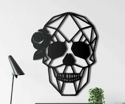 Metal Wall Art Viva La Vida Metal Skull Decor Metal Wall Decor Metal Wall Dec... - Immagine 1 di 4