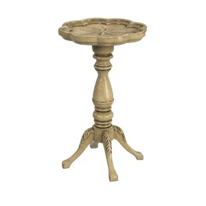 Butler Whitman Scalloped Edge Accent Table, Beige - 0923424 - Picture 1 of 1