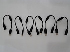 Lot Of 6 NEW BLACK 360 Wired Controller USB Breakaway Cable Adapter Xbox 360