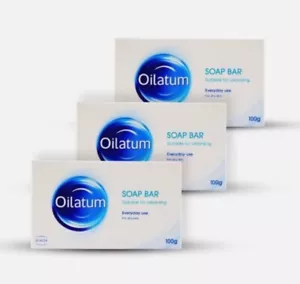 New 3'sX100g OILATUM Bar SOAP For Dry Skin Gently Cleanses Moisturises Protects - Picture 1 of 4