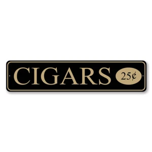 Cigars 25 Cents Sign - Picture 1 of 4