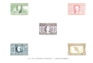 Von Corp EDUCARD Proof Card No. 103 US 1904 Louisiana Purchase Large Die Proofs - Picture 1 of 1